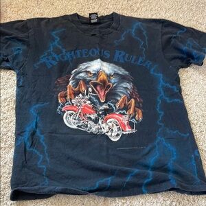 Eagle and Motorcycle Graphic Tee